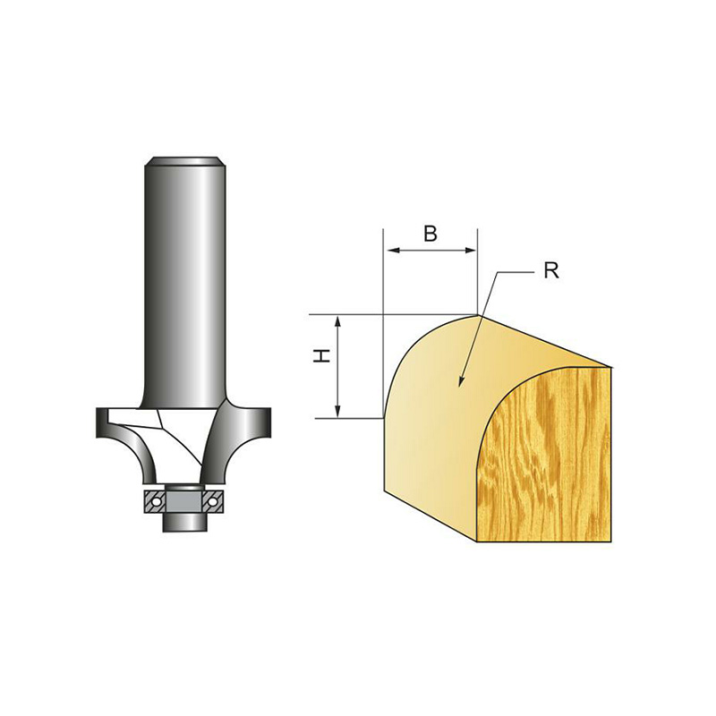 圆角木工铣刀